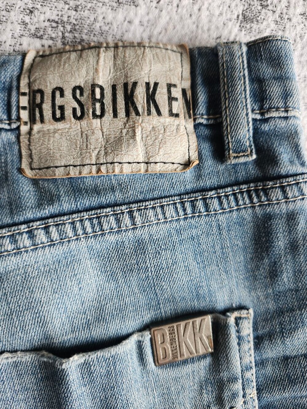 Dirk Bikkembergs Vintage Heroes Soft Blue 2010 Jeans Made in Tunisia